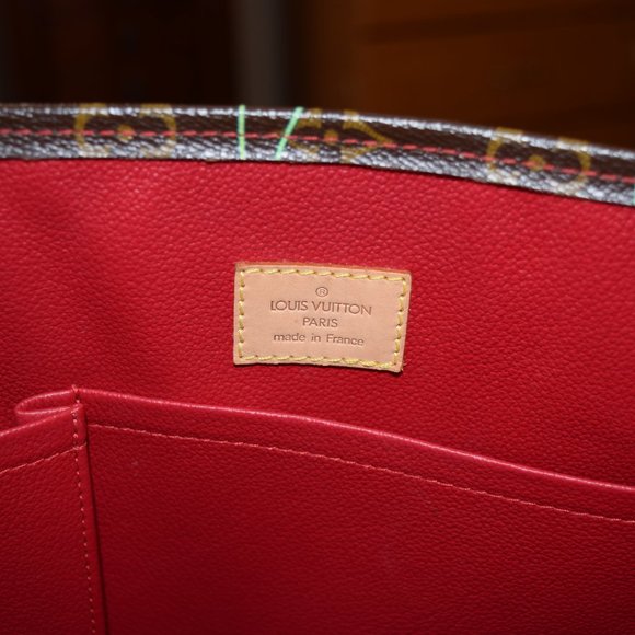 Louis Vuitton SAC Plat Hand Tote Bag Monogram Cherry - Picture 11 of 16